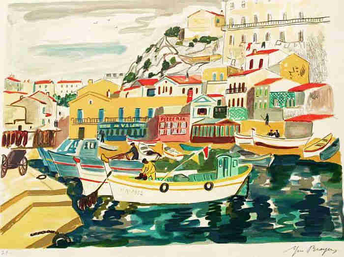 Le Vallon des Auffes par  Yves Brayer
