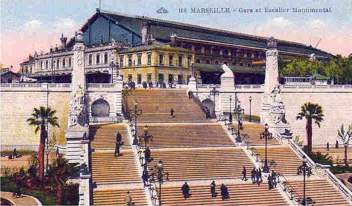 La gare St-Charles &agrave; Marseille