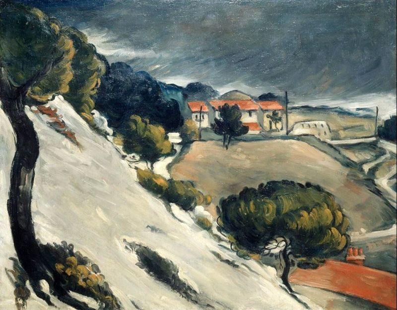 neige &agrave; l'Estaque  Paul C&eacute;zanne