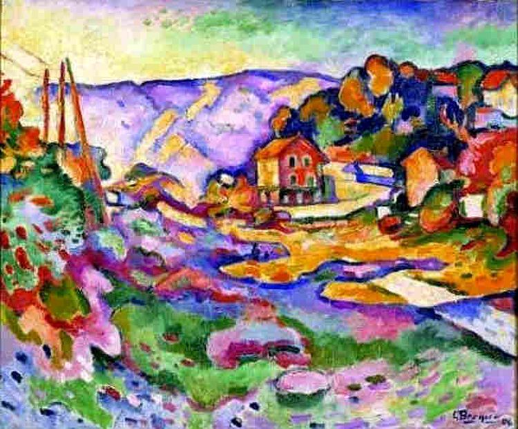 Paysage de l'Estaque  par Georges Braque