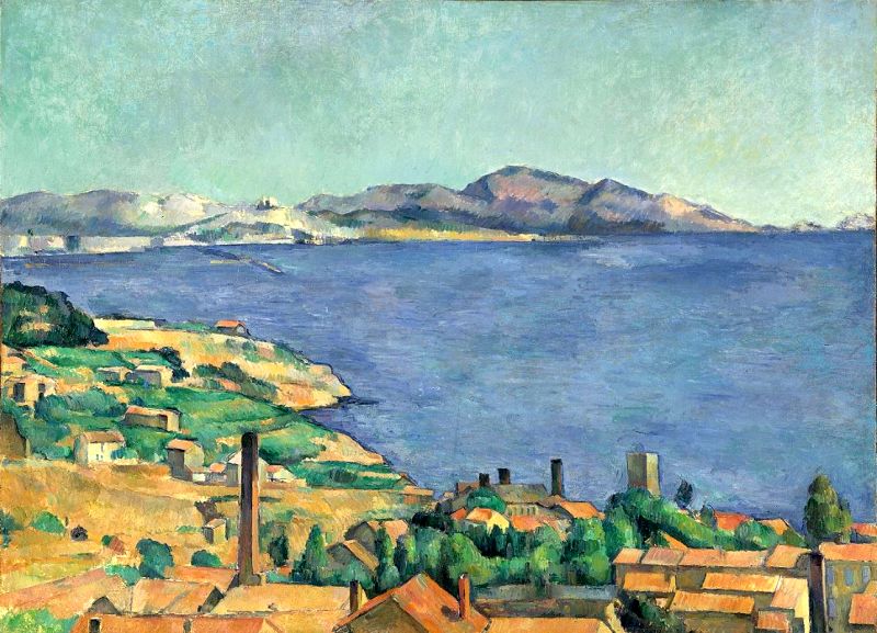 L'Estaque vue &agrave; travers les pins par  Paul C&eacute;zanne
