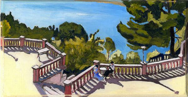 Terrasse &agrave; l'Estaque par Albert Marquet