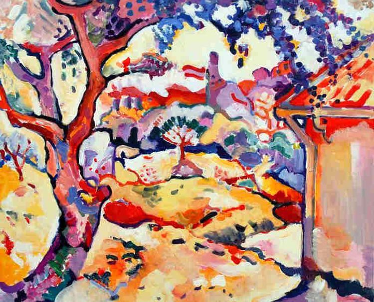 Oliviers près de l'Estaque par Georges Braque
