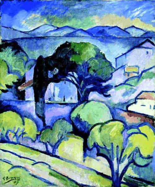 paysage de Provence, Estaque par Georges Braque