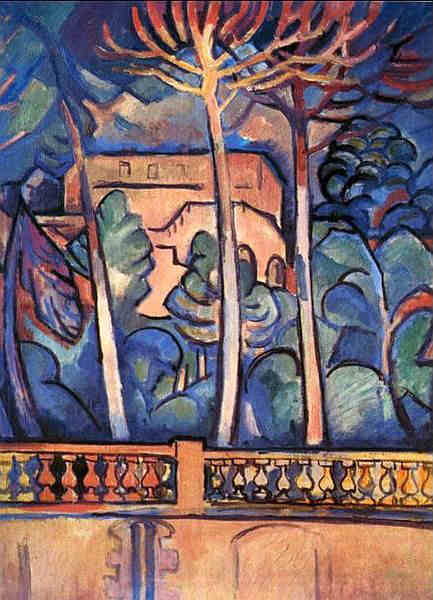 Vue depuis l'hôtel Mistral, à l'Estaque par Georges Braque