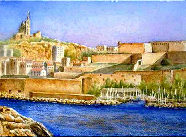 Le fort St-Nicolas &agrave; Marseille  par J.J. Saumande