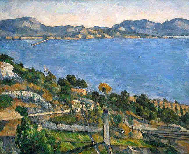 Le golf de Marseille par Paul C&eacute;zanne