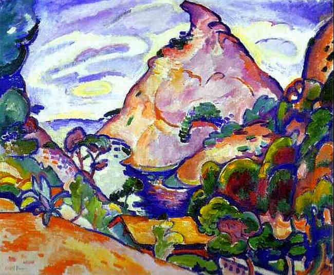 calanque par temps gris par Georges Braque