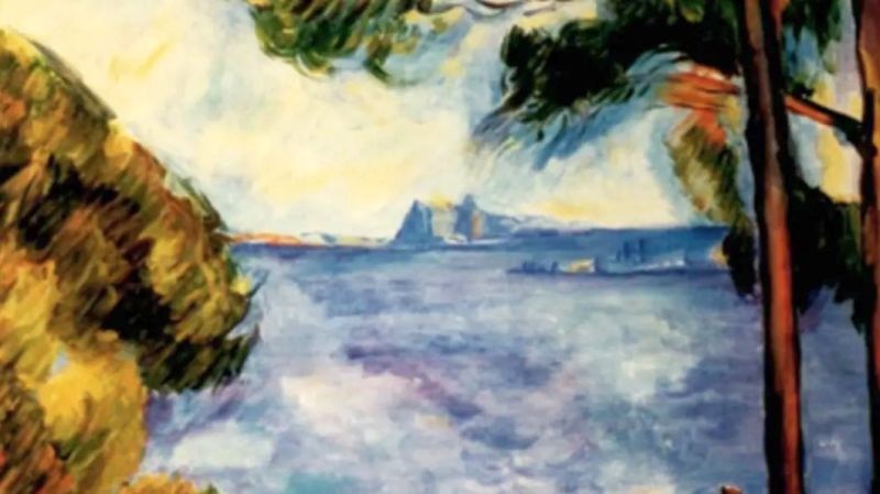 Estaque et chateau d'If par Paul C&eacute;zanne