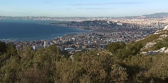 Vue de Marseille depuis les collines