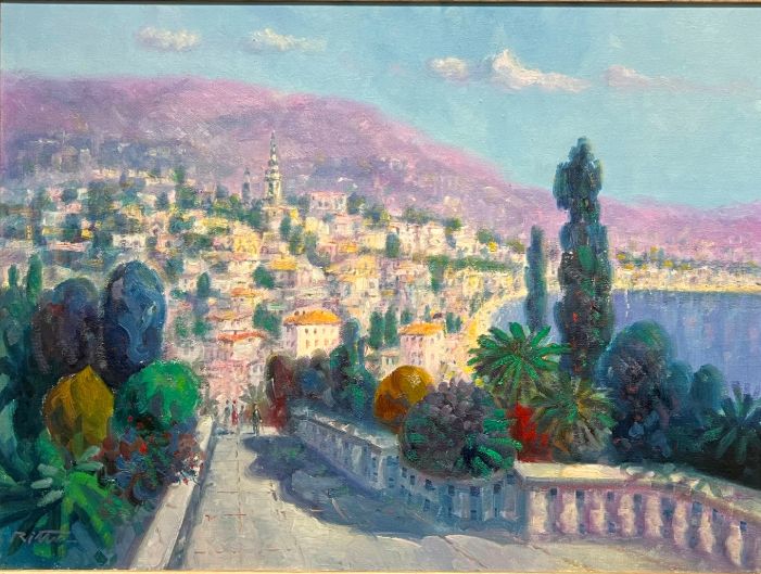 Vue de Menton par Lazlo Ritter
