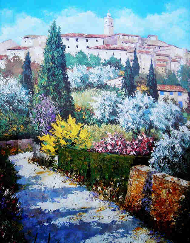 Vieux Mougins vue d'en-bas