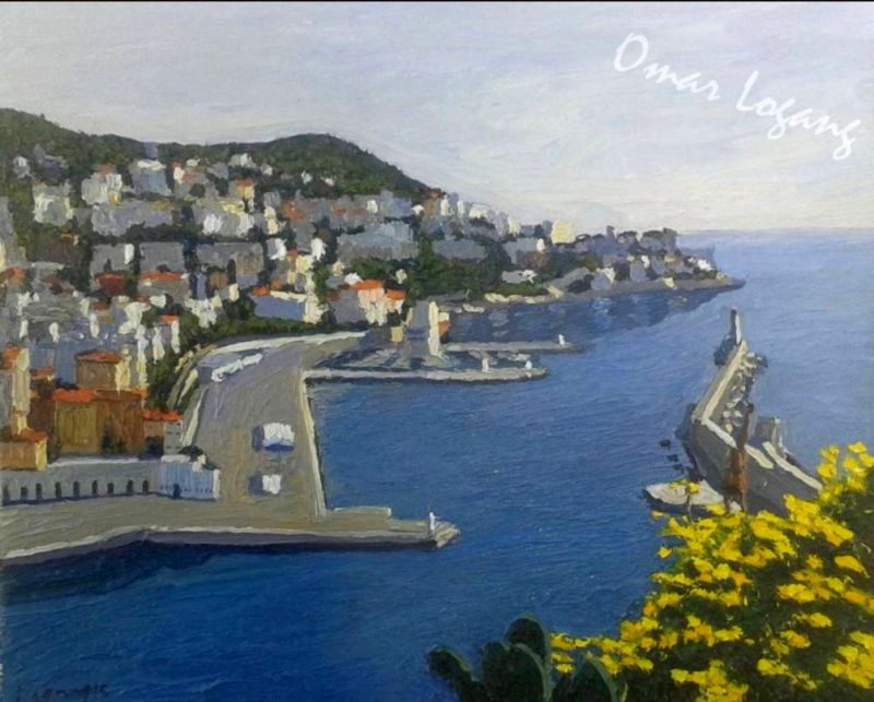 Bateaux de p&ecirc;che dans leport de Nice par Charles Martin Sauvaigo