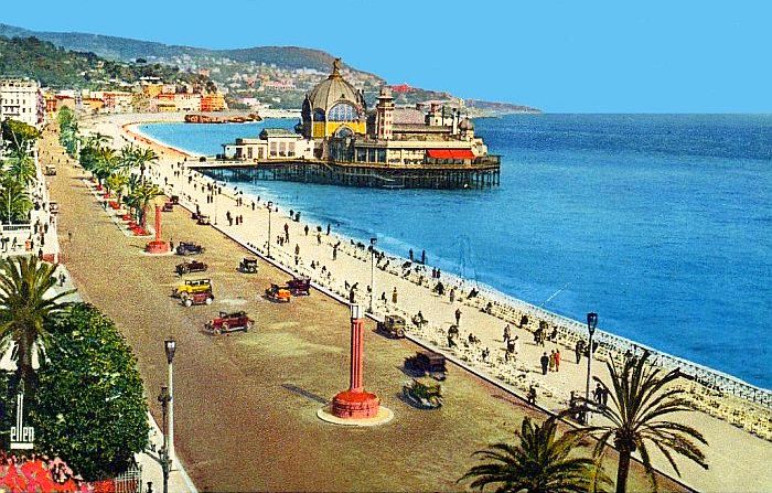 Nice, promenade des anglais et casino au d&eacute;but du XXe si&egrave;cle