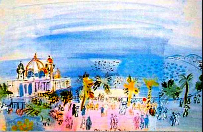 Le casino et la  jet&eacute;e &agrave; Nice par Raoul Dufy