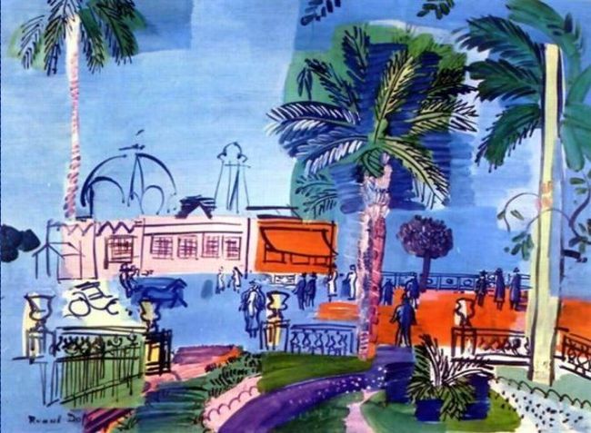 Le casino de la jet&eacute;e &agrave; Nice  par Raoul Dufy