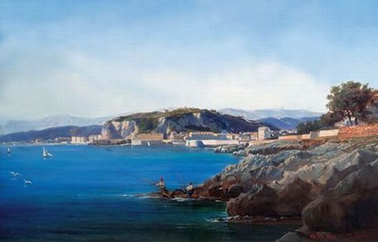Entr&eacute;e du port de Nice par Fran&ccedil;ois Bensa