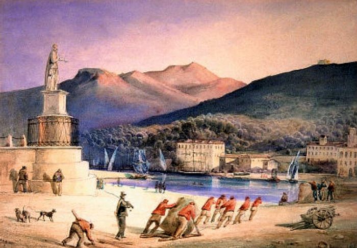 For&ccedil;ats dans  le port de Nice par Charles F&eacute;lix