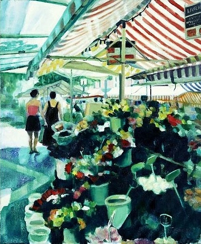 Flower market Nice   by Jane Chapin
