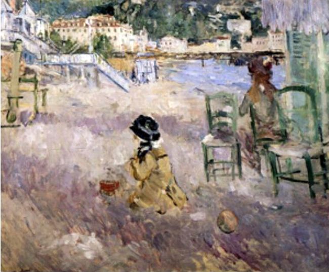 La plage &agrave; Nice par Berthe Morisot