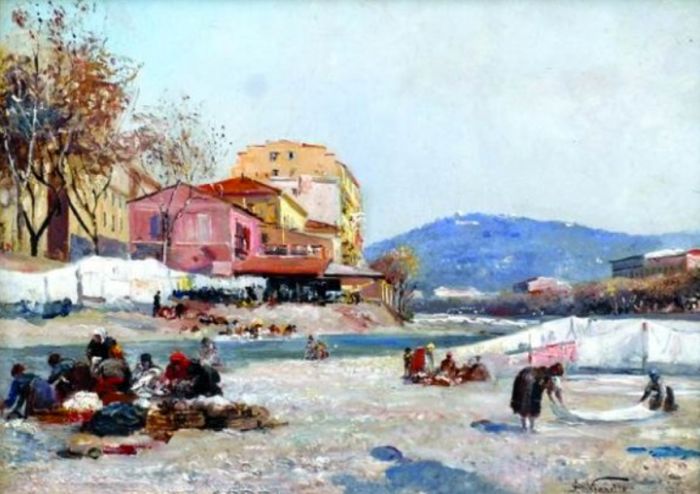Lavandi&egrave;res bord Paillon Nice  par Alberto Vianelli
