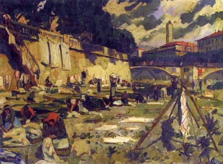 Lavandi&egrave;res au Paillon par Louis Vigon