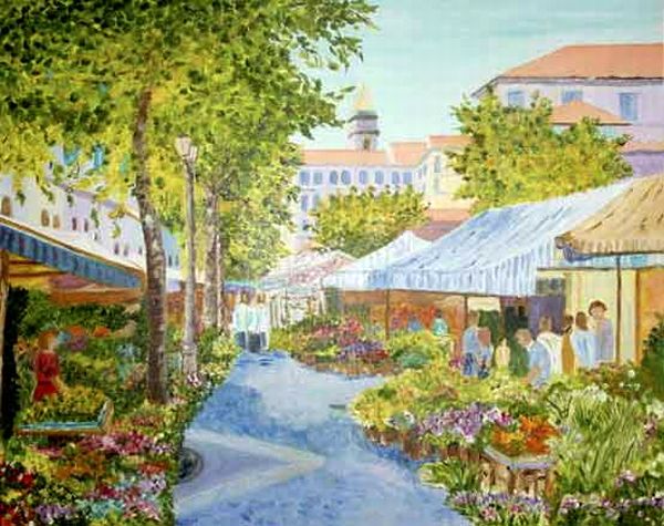 Cours SAleya et march&eacute; aux  fleurs &agrave; Nice par Guy Constanzo
