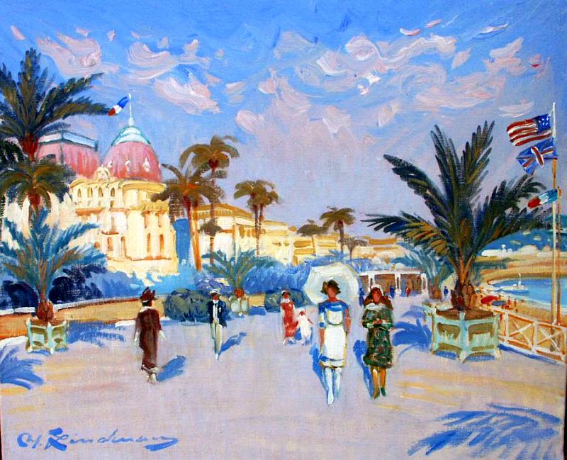 Promenade des anglais H&ocirc;tels West End et N&eacute;gresco sur la promenade des Anglais par Martin Lindenau