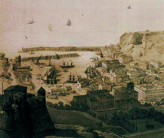 Port de Nice au 18e si&egrave;cle