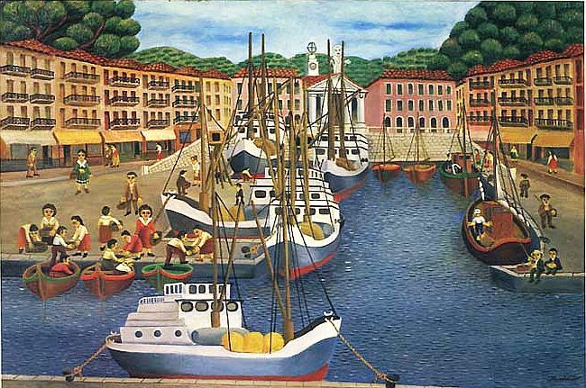 Le port de Nice par L&eacute;on Markarian