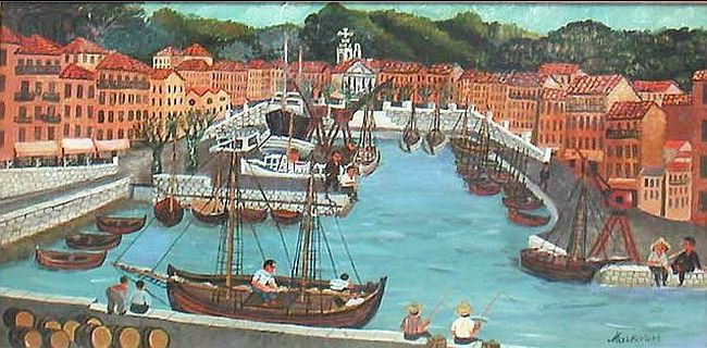Le port de Nice par L&eacute;on Markarian