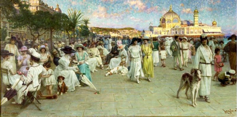 La Promenade des Anglais 1922 par Angelo Garino