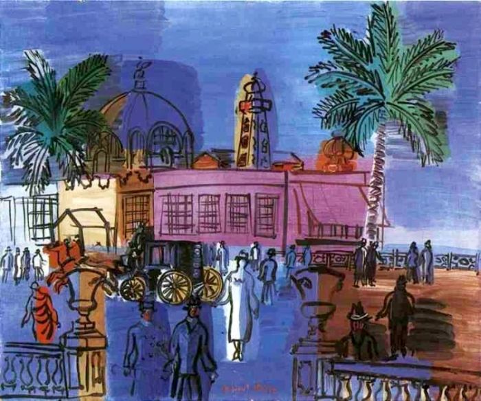 Nice et la casino  par Raoul Dufy