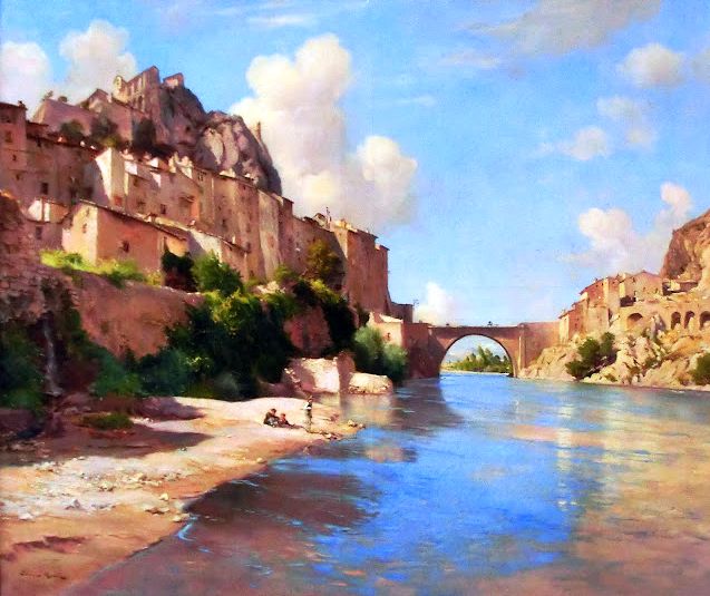 La Durance &agrave; SIsteron par  Etienne Martin