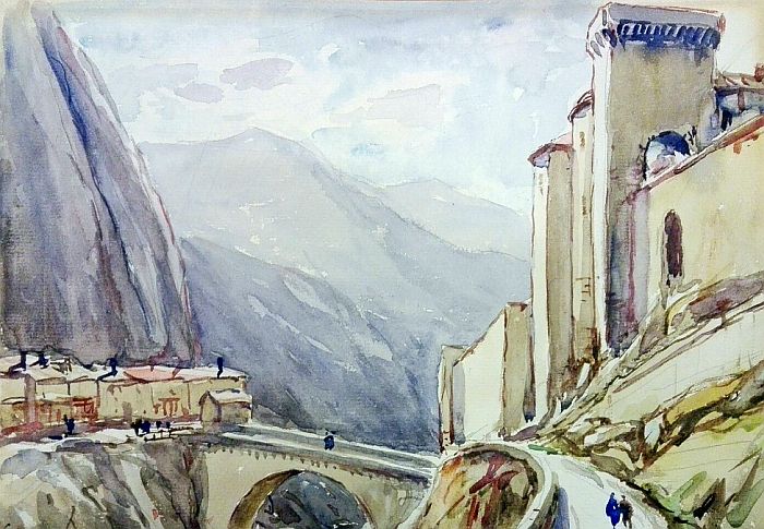 La Durance &agrave; SIsteron par  Johannes Drevet