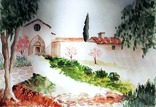Le monast&egrave;re de Ganagobie par H&eacute;ziel
