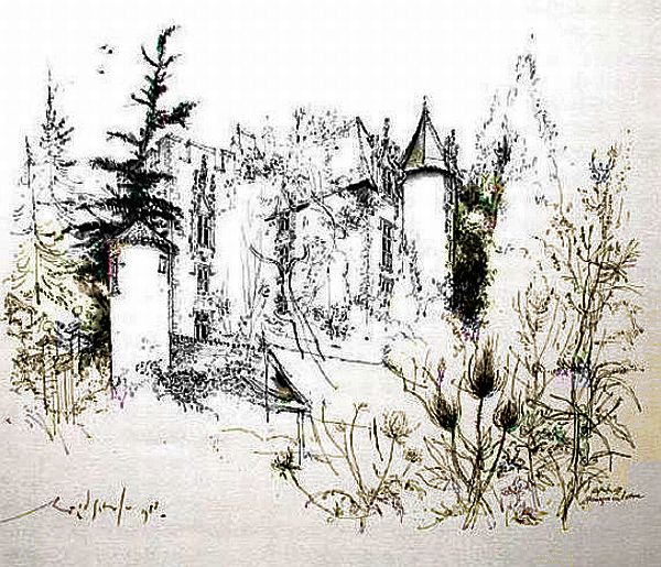 Chateau Allemagne-en-Provence par Ronald Searle