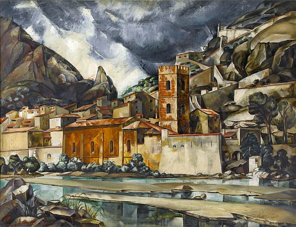 Entrevaux par Henry de Waroquier