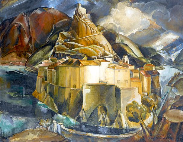 Entrevaux par Henry de Waroquier