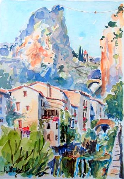 Moustier Sainte Marie par Ren&eacute; Constant
