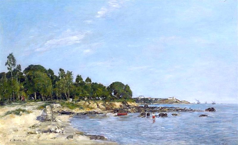 juan-les-pins baie et rivage eugene boudin