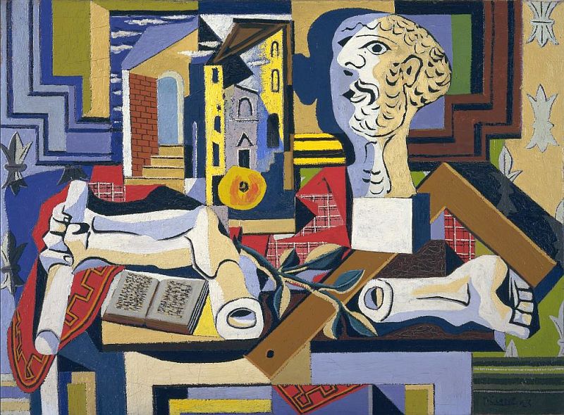 studio avec tete en platre juan picasso 