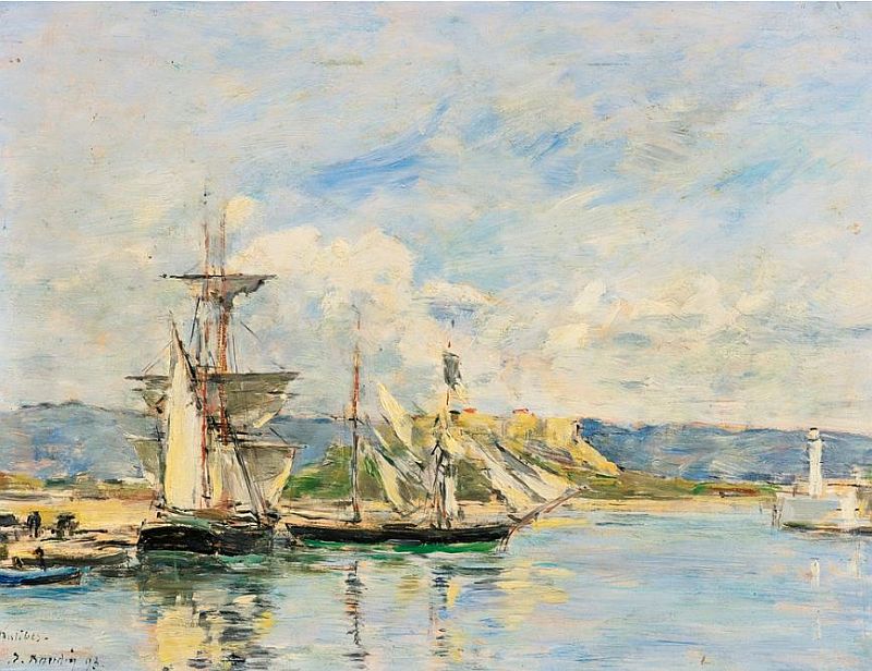 Antibes par Eug&egrave;ne Boudin