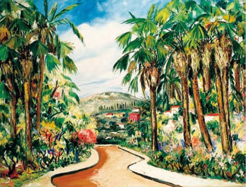 Avenue de la  Palmerai &agrave;  Golg Juan par Elis&eacute;e Maclet