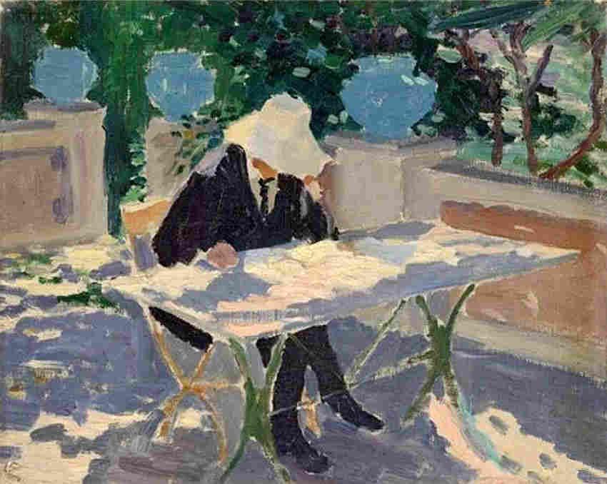 Emile Lebacq lumière d'été à Cagnes