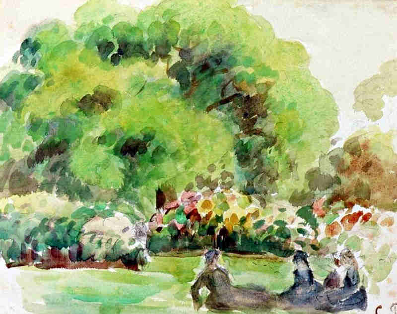 Paysage  de Cagnes par Camille Pissaro