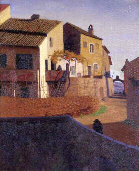 F&eacute;lix Valloton pont &agrave; la romaine &agrave; Cagnes