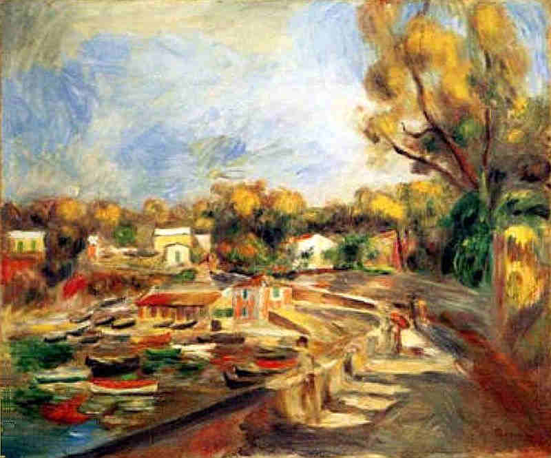 Renoir  bord de mer &agrave; Cagnes