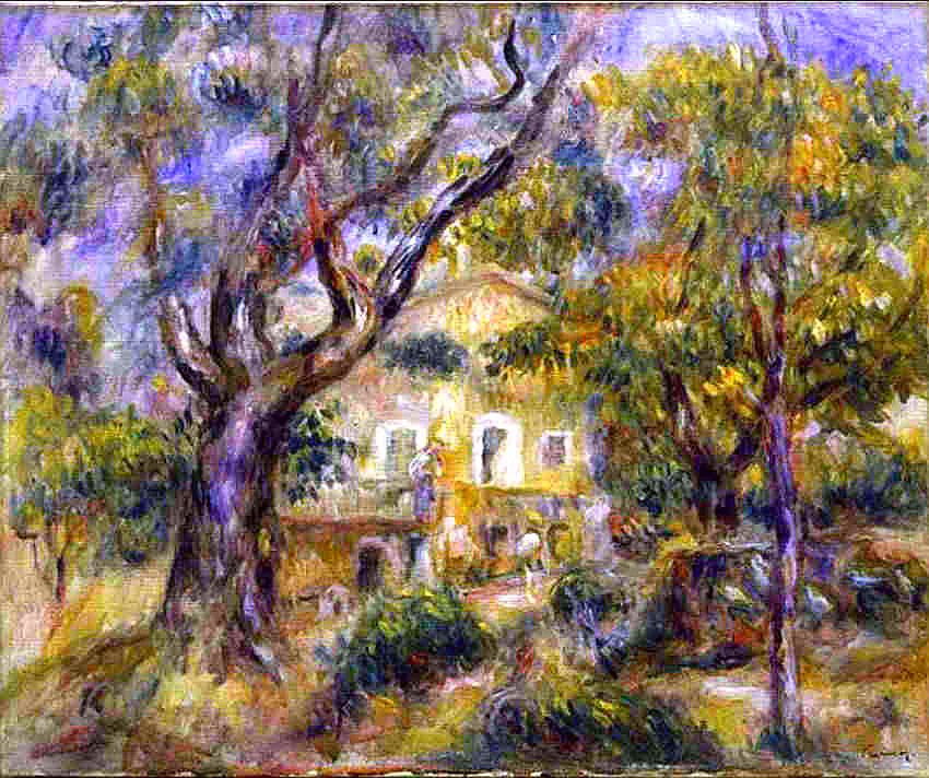 Colettes' farm in Cagnes by Renoir