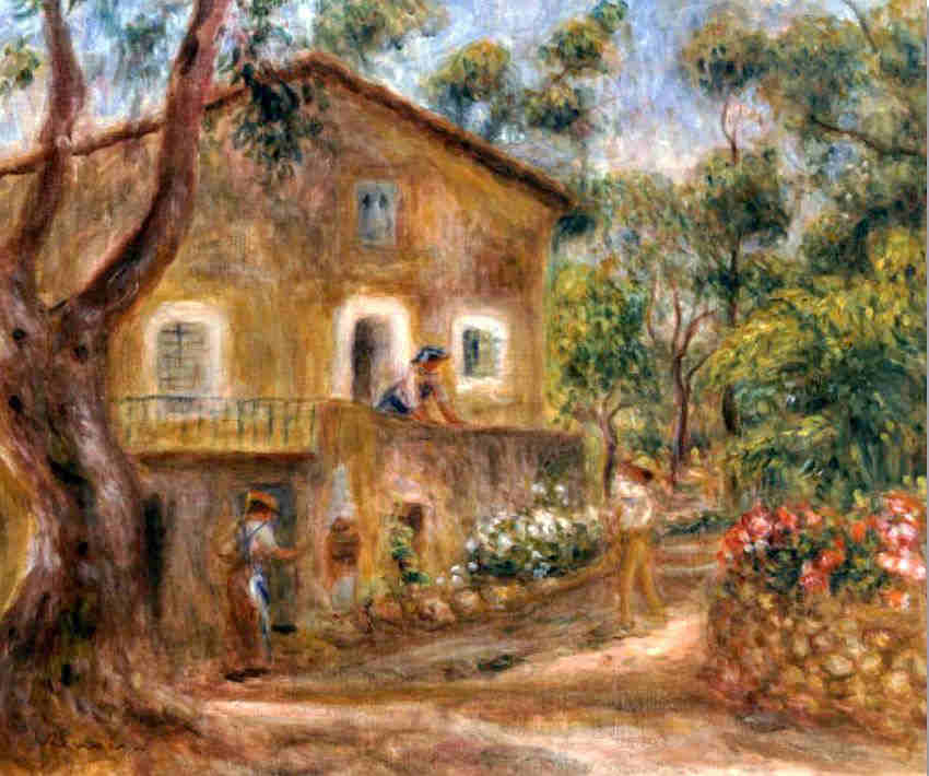 La ferme des Colettes &agrave; Cagnes par Renoir